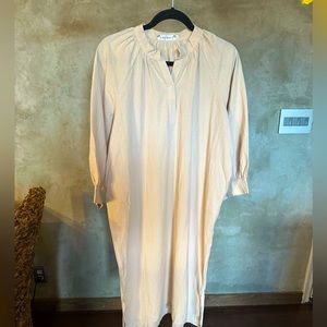 Oversized cotton dress earthy natural casual dress